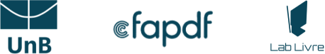 Logos UnB, FAPDF e Lab Livre